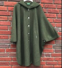 Lodenmantel GEIGER Tirol Wetterfleck/Lodenkotze mit Kapuze Gr.42 100% Schurwolle