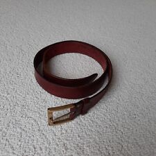 ETIENNE AIGNER Damen Leder GÜRTEL bordeaux braun rot 80 cm