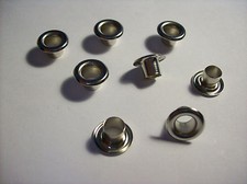 8 Metall-Hülsen silber-farben