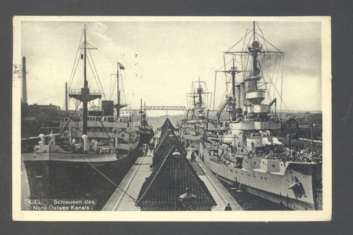 Kiel schleusen des - ak,