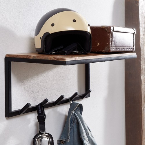 Finebuy wandgarderobe holz - wandgarderobe,