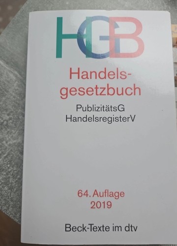 Handelsgesetzbuch hgb - handelsgesetzbuch, 64