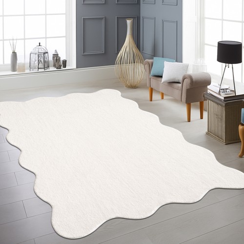Teppich creme weich modern