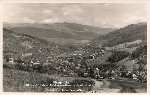 Klingenthal blick nach - ak,