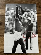 PELÉ AUTOGRAMM 100% ORIGINAL WM 58 62 66 70 COSMOS NEW YORK TRIKOT Pele