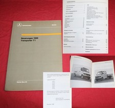 Mercedes Transporter T1 208 - 410 D Neuerungen 1988 Einführungsschrift Werkbuch