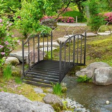 Outsunny Gartenbrücke Stahl