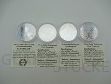 4 x 1000 Dobras 1998 Sao Tome & Principe Hologram PP je 1 Oz 1 Unze Silber║M112