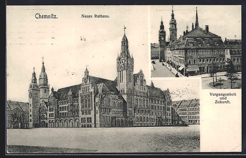 Chemnitz das neue rathaus - chemnitz,,