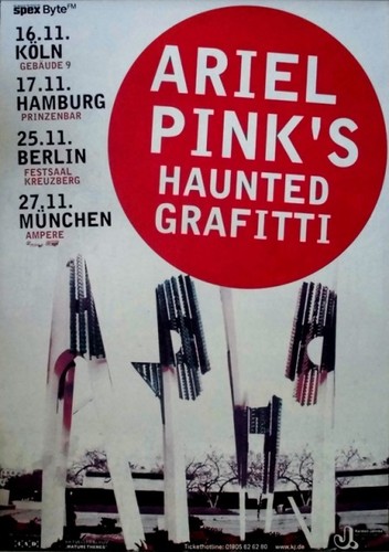 Ariel pink 2012 plakat - pink,