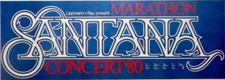 SANTANA - 1980 - Plakat - In Concert - Marathon Tour - Poster - Small
