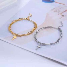 Armband Kreuz Doppelarmband