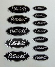 CHROM PETERBILT BLACK TRUCK USA 1:14 1:14,5 Tamiya STICKER RC AUFKLEBER 052