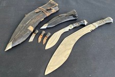 Altes Kukuri Messer Set India Gurkha Mittelalter Messer Vintage 5-teilig Silber