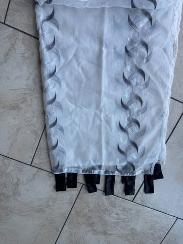 Vorhang schwarz weiß set 2 - vorhang,,