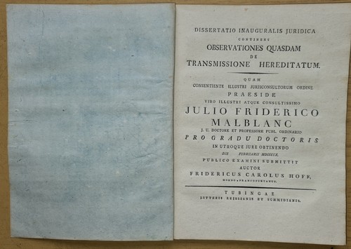 Inaugural dissertation jura - dissertation,