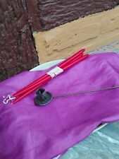 ALTER ANTIKER CHRISTBAUM STAMM KERZENHALTER zum EINSCHRAUBEN-vor 1945+KERZEN 