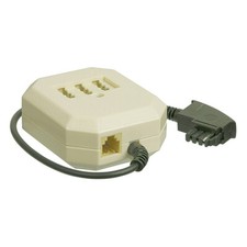 TAE-F NFN Telefon Verteiler Dose RJ11 Buchse Adapter Kabel 20cm Verlängerung