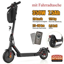 E Scooter mit Fahrradtasche Elektro Scooter mit Straßenzulassung ABE 8.5" E9Pro