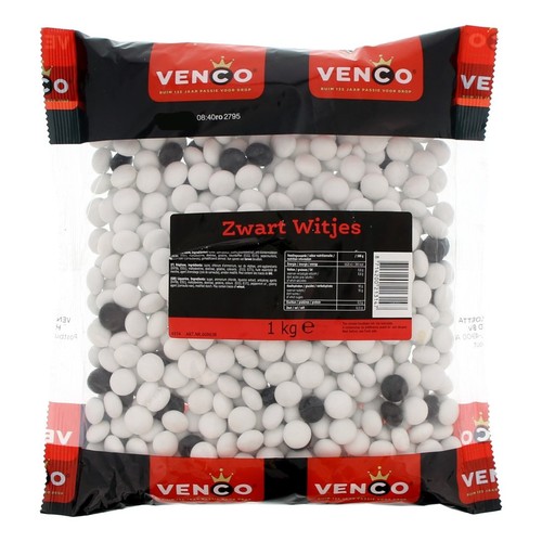 Megapack zwart witjes - zwart,