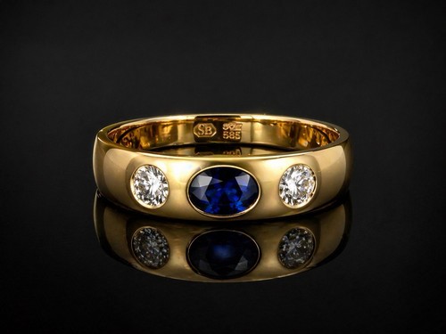 585 gelbgold ring - gelbgold, mit