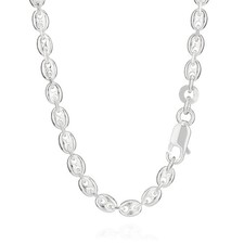 925 Silber Kette Kaffeebohne