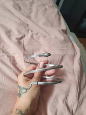 Armreif Oberarm Silber Schlange Boho