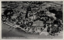 Ak Oberschondorf Schondorf am Ammersee Oberbayern, Fliegeraufnahme - 11192396