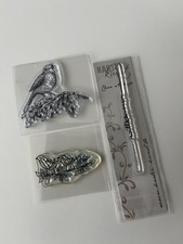 Silikonstempel Clear Stamps Hobby Sammel Auflösung Schrift Willkommen