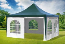 Gartenpavillon 4x4m pvc - pvc, grün