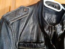 Jagger & Evans Echt Lederjacke schwarz Göße S M 36 38 - RAR