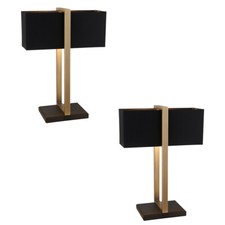 2er Pack antike Tischlampe mit