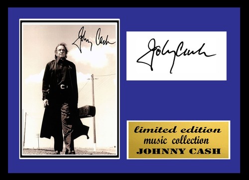 Johnny cash signed framed - signed,