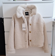 ZARA Damen Teddyfell Jacke