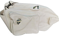 weiße Kunstleder Tennistasche