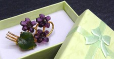 alte Veilchen Brosche