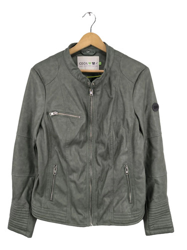Cecil kunstlederjacke oliv - kunstlederjacke,