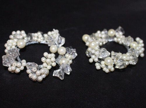 Kerzenringe aus perlen - kerzenringe,