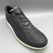 Ecco O2 Gore-Tex Surround Grau Leder YAK Herren Uk 11,5 Sneaker Schuhe