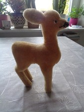 Vintage Reh, Plüschtier, alt, stehend 22 cm hoch