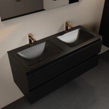 corian waschtisch set schwarz