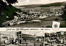 Willingen Sauerland Panorama Trinkhalle Kurgarten mit Kurhalle Wassertretbecken