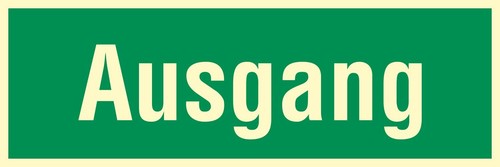 Ausgang fluchtwegschild - ausgang,