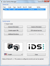 uEYE UI-1540-M-HQ getestet