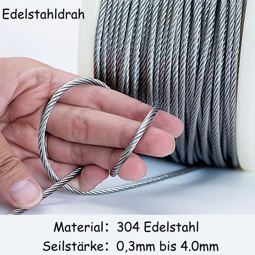 Edelstahlseil 3mm 4mm - edelstahlseil, 0,3mm