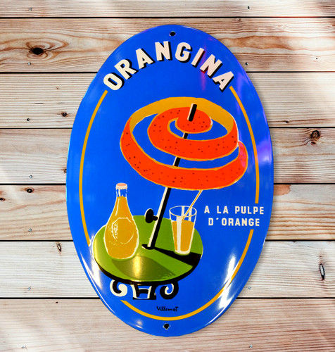 Emailschild orangina getränke - orangina,