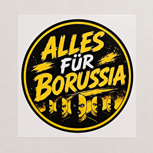 Dortmund aufkleber set - , rund
