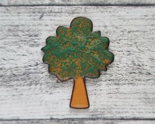 Emaille vintage baum - emaille, grün