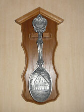 Frieling Zinn Jahreslöffel 1995 Altes Rathaus Lindau Löffel auf Eichenholz Z10