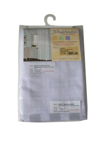 Vorhangschal mit schlaufen - vorhangschal,